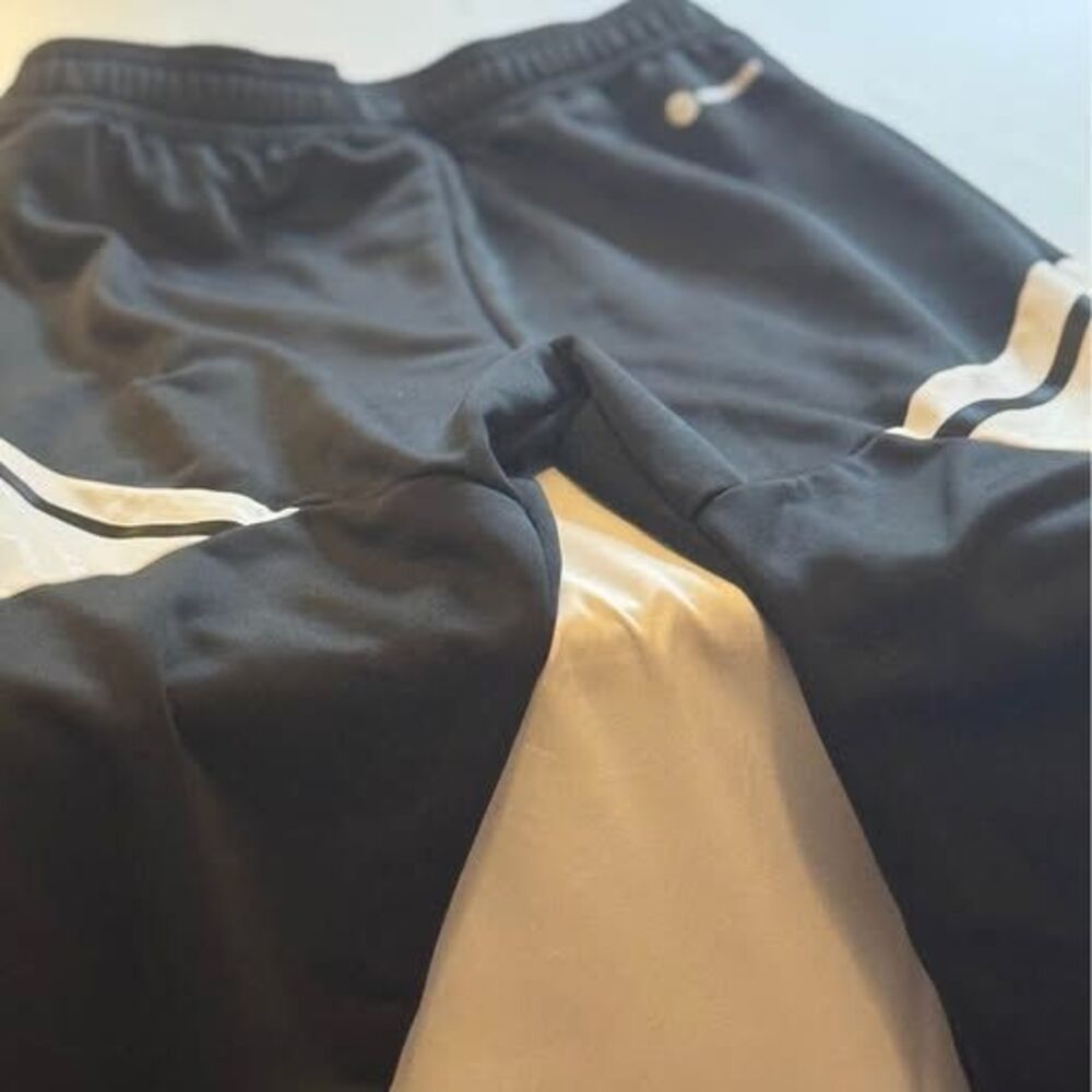 Adidas Brand, Black & White Drawstring Athletic Pants, Boys Large, Kids Clothing - Picture 7 of 10